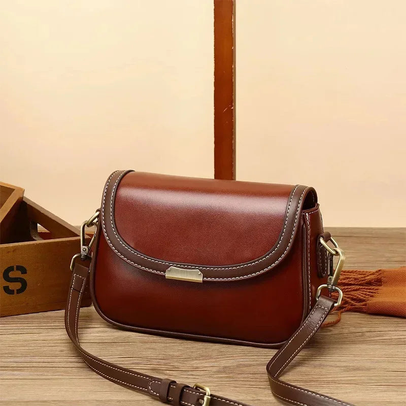 The Leila Square — Original Leather Crossbody Bag