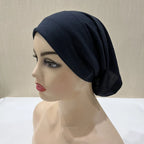 ZAYNA Plain Tube Turban — Stretch Inner Hijab Bonnet