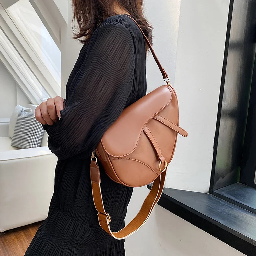 The Hana Saddle — Original Leather Crossbody Bag