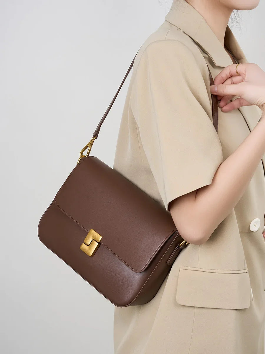 The Inara Square — Original Leather Crossbody Bag