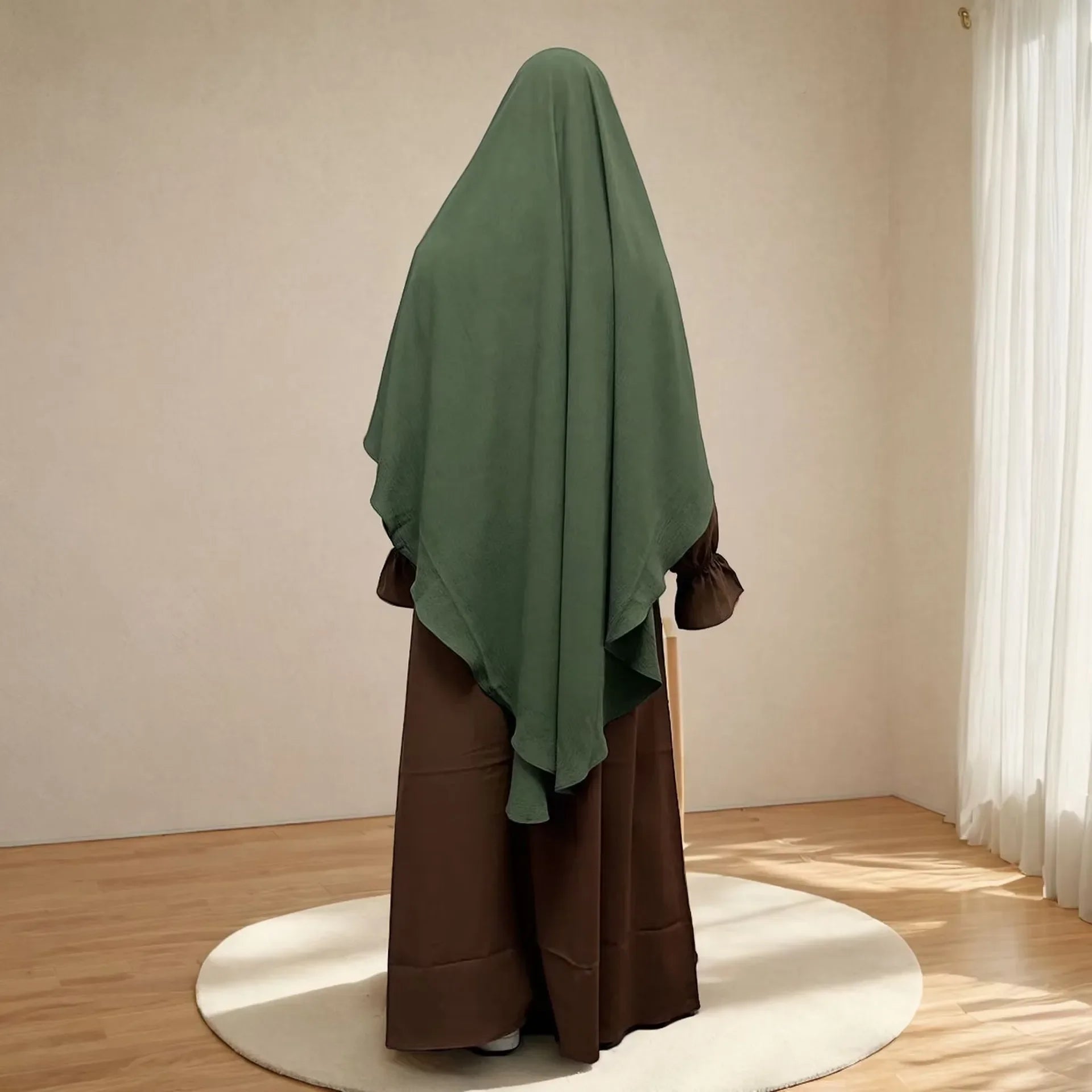 Khimar Hiba Zip — Stretch Chador (1 Veil)