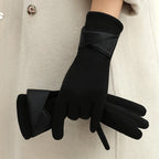 ZAYNA  Bow Touchscreen Winter Gloves — Elegant & Cozy