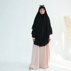 Khimar Maïssa XL — 2 Muslin Veils with Ruffles (Extra-long)