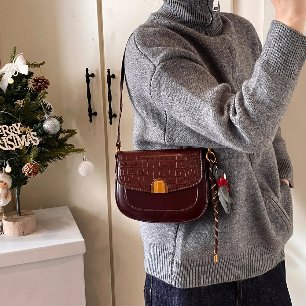The Amina Buckle — Original Leather Crossbody Bag