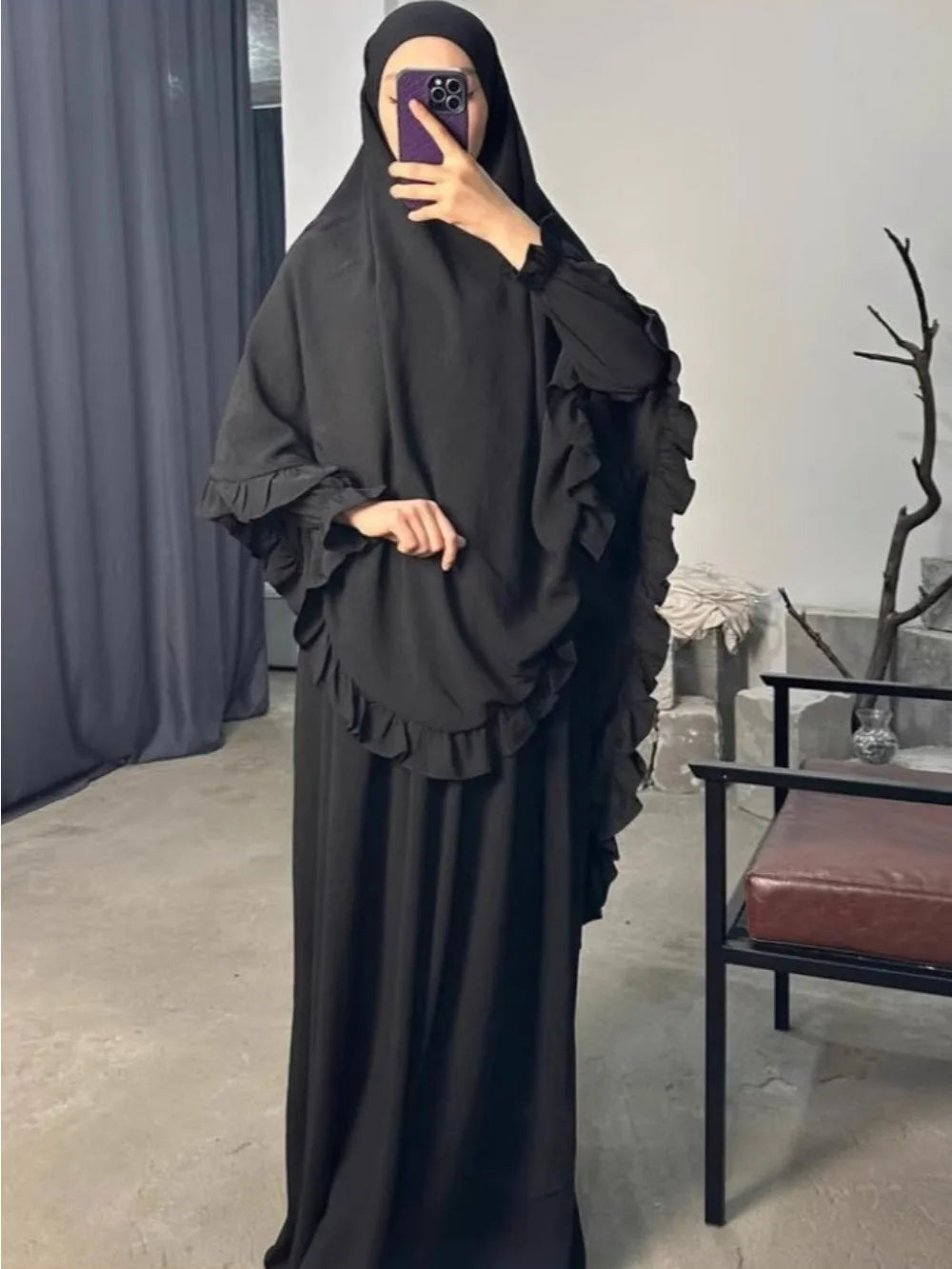 Safa Jilbab — 2-Piece Set (Abaya + Long Khimar)