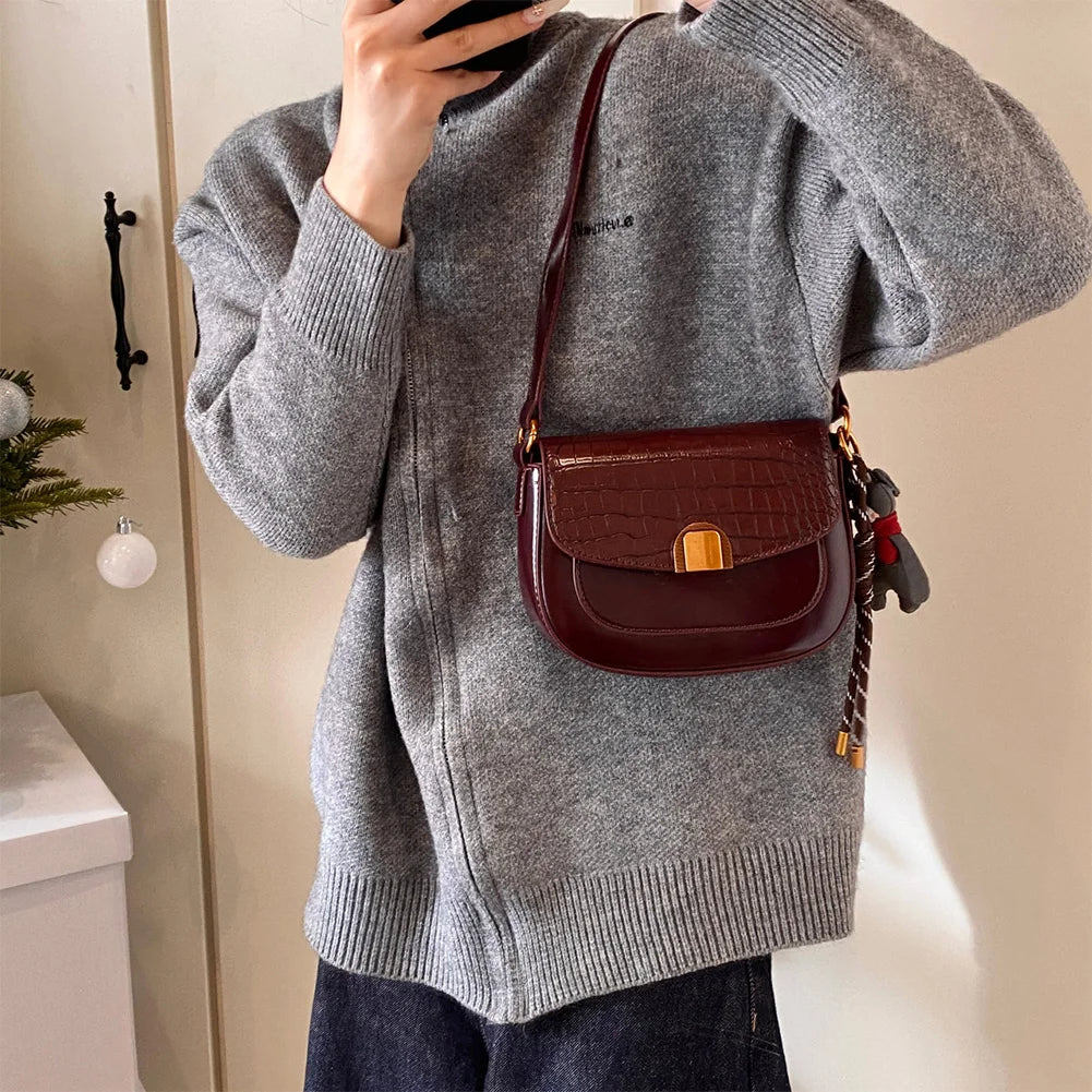 The Amina Buckle — Original Leather Crossbody Bag