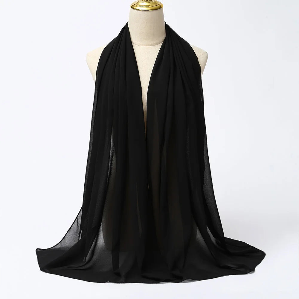 Noura Hijab — Plain Long Chiffon
