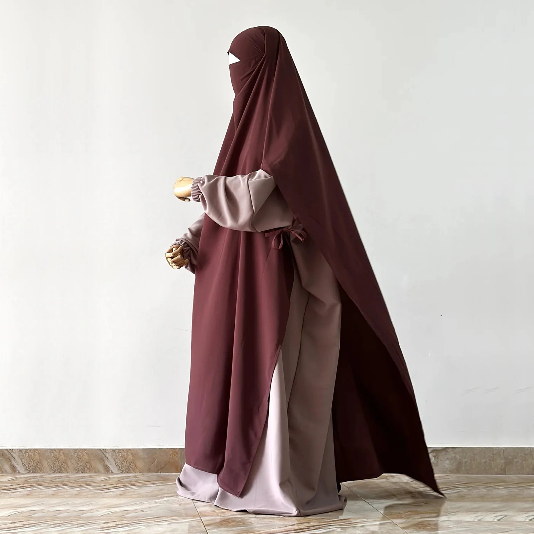 Khimar Amāna XL — Extra-long (Chador) with Tie-on Sleeves