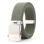 ZAYNA Canvas Alloy Buckle Belt — Everyday Casual Unisex