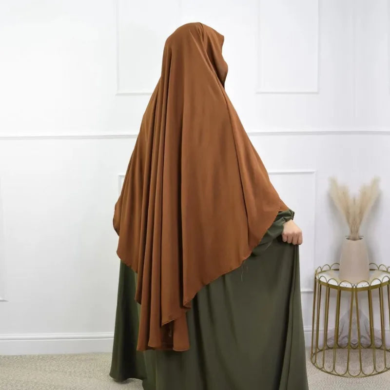 Khimar Riwa Pleated — Opaque & Comfortable Jersey