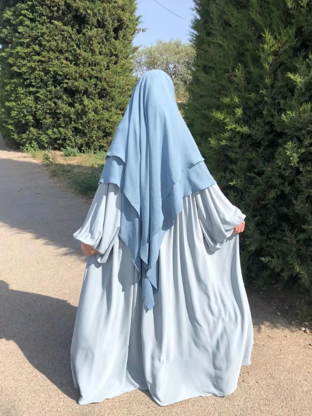 Hayā Long Khimar — One-Piece (Overhead) Opaque