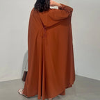 Abaya Rihāna — Open Cardigan with Laces