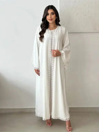 Abaya Aya — White Lace Kimono Deluxe Edition