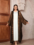 Abaya Royale — Open Satin Kimono Luxury Edition
