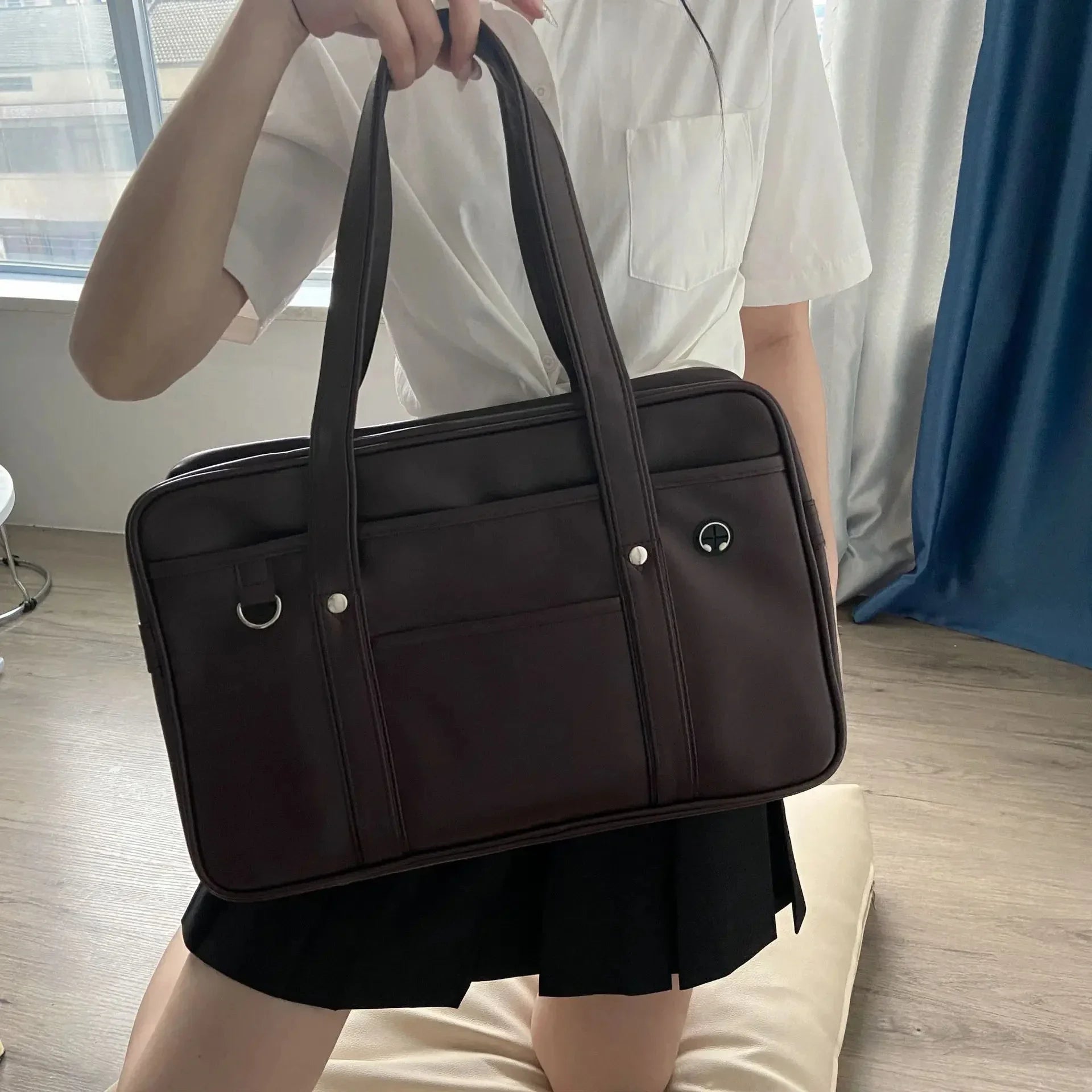 The Kyoto Schoolbag — Genuine Leather Handbag