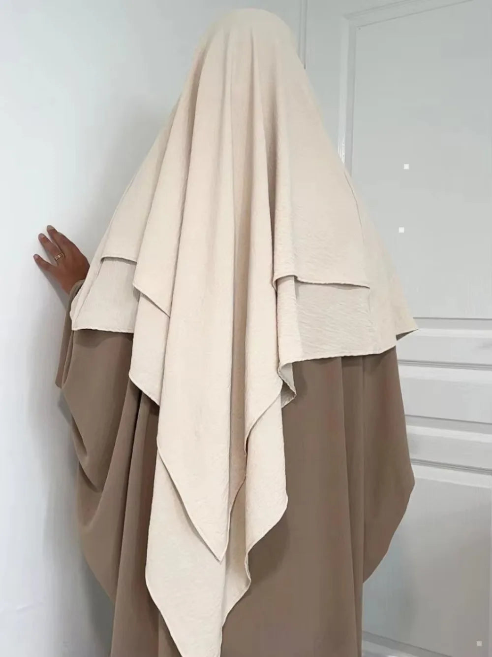 Hayā Long Khimar — One-Piece (Overhead) Opaque