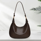The Layla Crescent — Original Leather Shoulder Bag