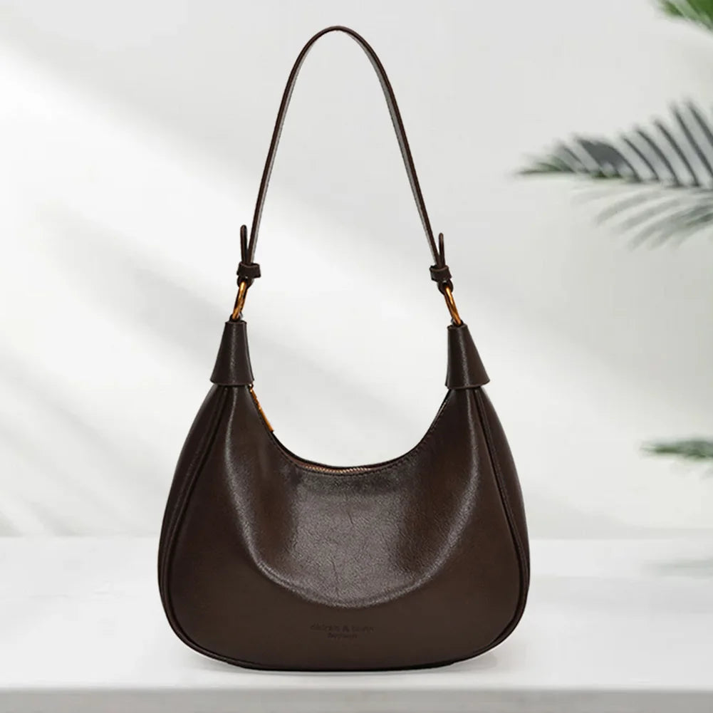 The Layla Crescent — Original Leather Shoulder Bag