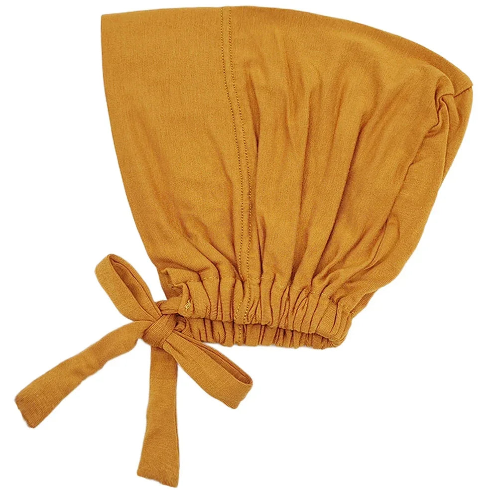 ZAYNA Modal Turban Hijab Cap — Rope-Adjustable Inner Bonnet
