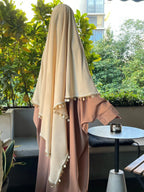 Soraya Éclat Khimar — Long with Sequins & Fringes