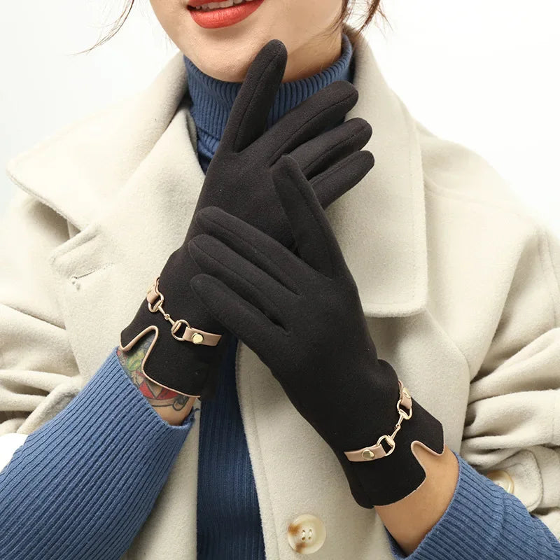 ZAYNA Elegant Touchscreen Winter Gloves — Warm & Stylish