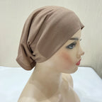 ZAYNA Plain Tube Turban — Stretch Inner Hijab Bonnet
