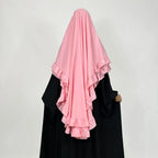 Khimar Rania Ruffles — 2 Muslin Veils + Niqab