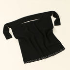 Crystal Niqab — Tie-Up Veil (Wavy Rhinestones)