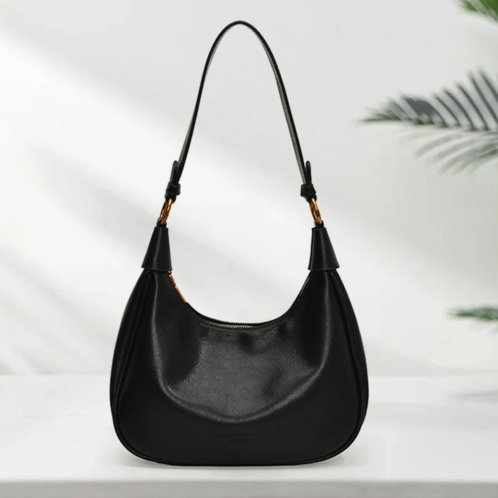 The Layla Crescent — Original Leather Shoulder Bag
