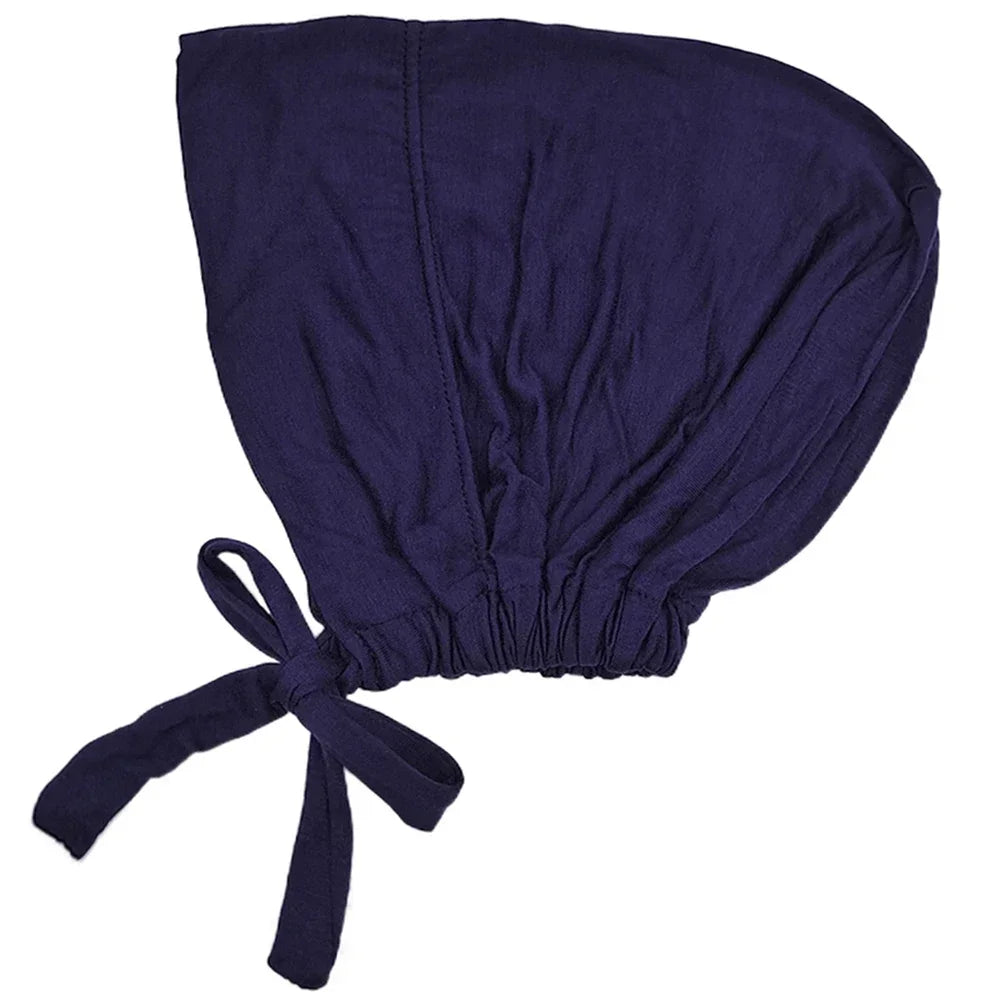 ZAYNA Modal Turban Hijab Cap — Rope-Adjustable Inner Bonnet