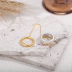 ZAYNA Double Layer Chain Ring — Gold Plated CZ Zircon