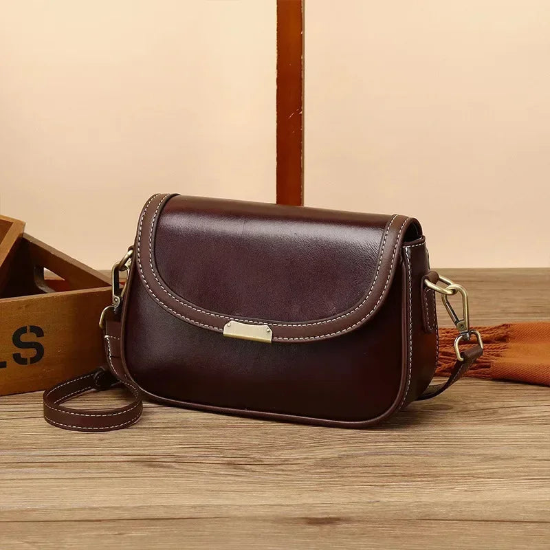 The Leila Square — Original Leather Crossbody Bag