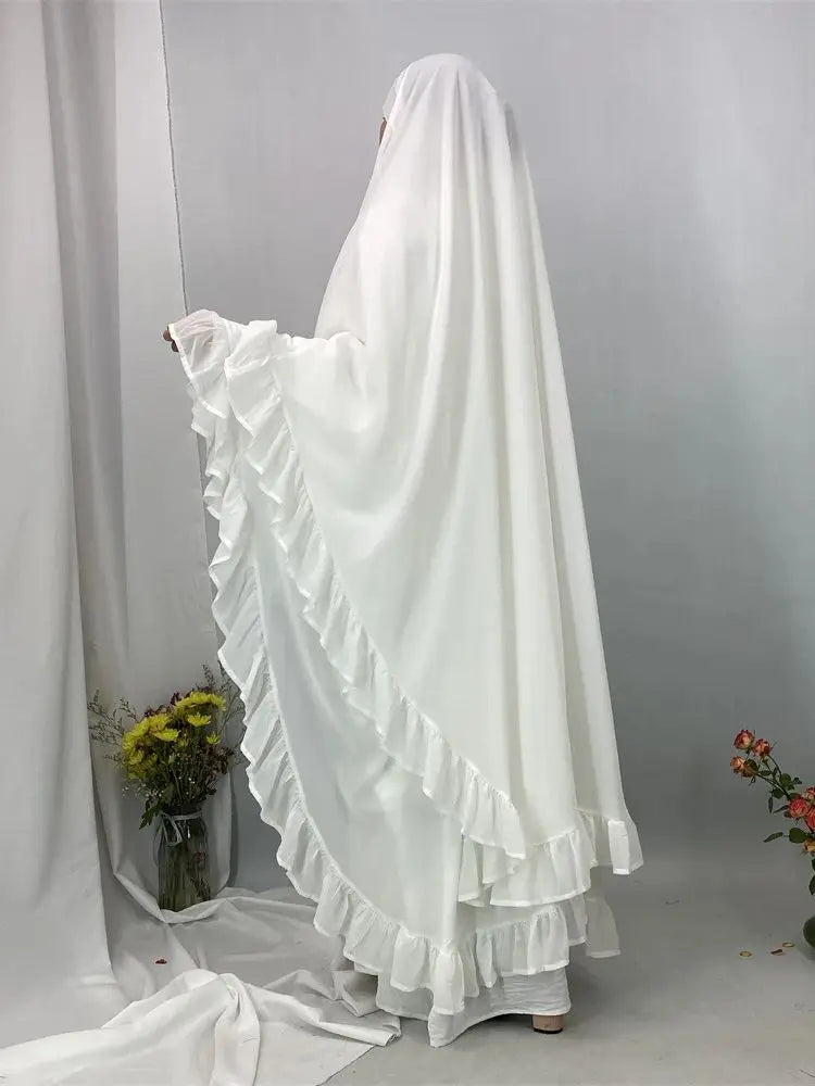 Khimar Salma — Plain + Niqab (Overhead Set)
