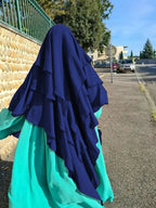Khimar Safaa 3-Layers — Long, Opaque & Flowing