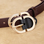 ZAYNA Cowhide Needle Buckle Belt — Timeless Everyday Luxury