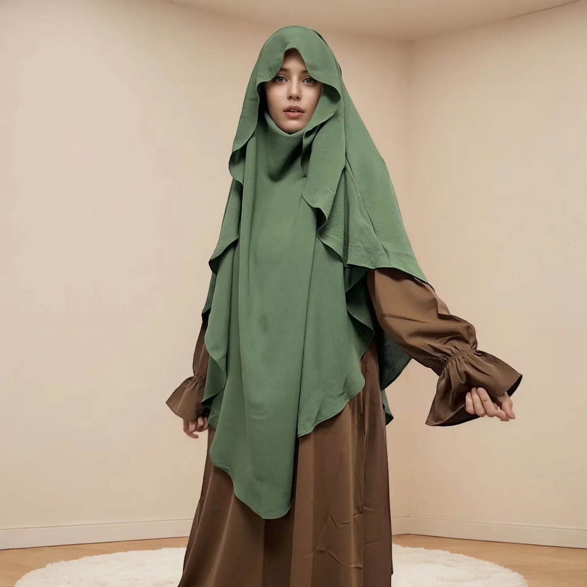 Khimar Hiba Zip — Stretch Chador (1 Veil)