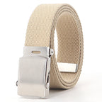 ZAYNA Canvas Alloy Buckle Belt — Everyday Casual Unisex