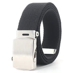 ZAYNA Canvas Alloy Buckle Belt — Everyday Casual Unisex