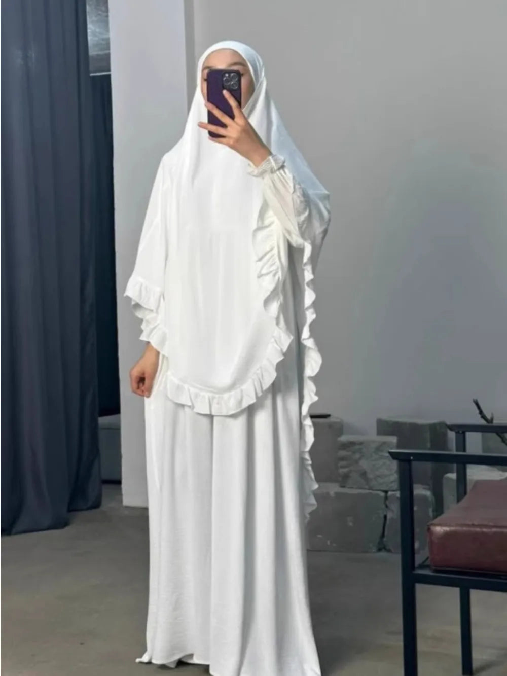 Safa Jilbab — 2-Piece Set (Abaya + Long Khimar)