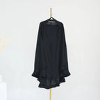 Khimar Nida Ruffles — 1 Nida Crepe Veil (Overhead)