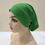 ZAYNA Plain Tube Turban — Stretch Inner Hijab Bonnet