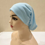 ZAYNA Plain Tube Turban — Stretch Inner Hijab Bonnet