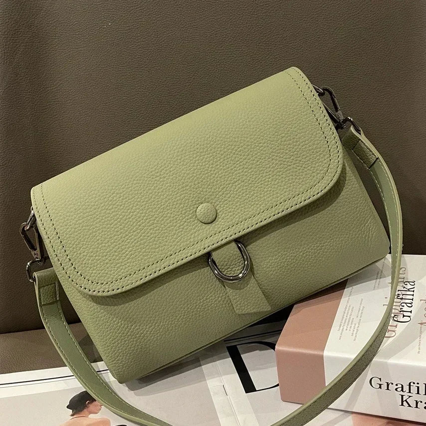 The Samira Square — Original Leather Multi-Compartment Bag