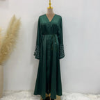 Perla Abaya — Open Beaded Kimono Summer Edition