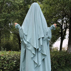Khimar Jazya — Double Jazz Crepe (2 Veils, Long)
