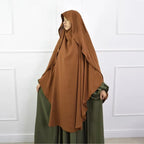 Khimar Riwa Pleated — Opaque & Comfortable Jersey