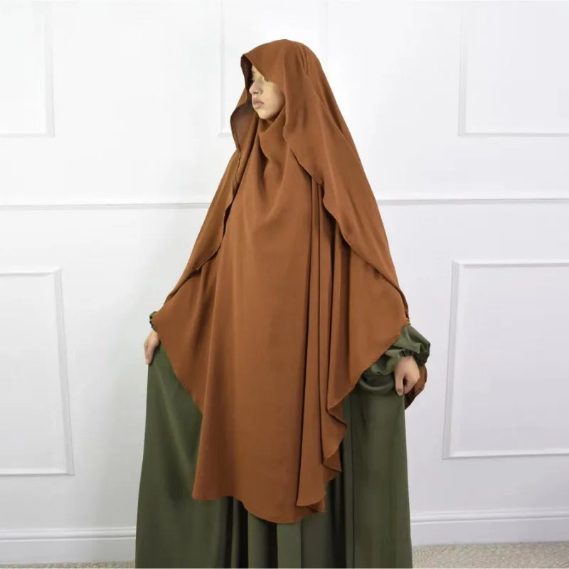 Khimar Riwa Pleated — Opaque & Comfortable Jersey