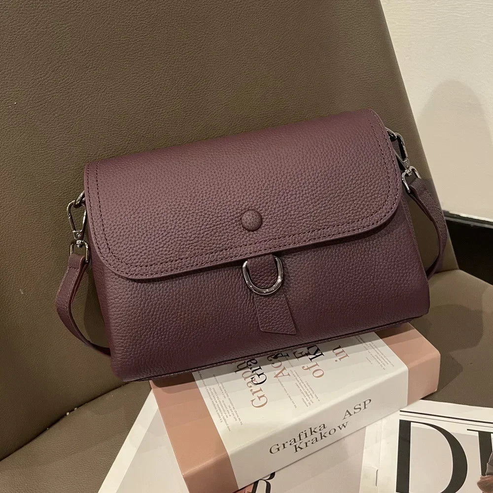 The Samira Square — Original Leather Multi-Compartment Bag