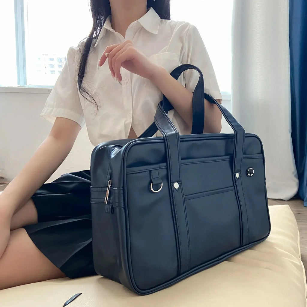 The Kyoto Schoolbag — Genuine Leather Handbag
