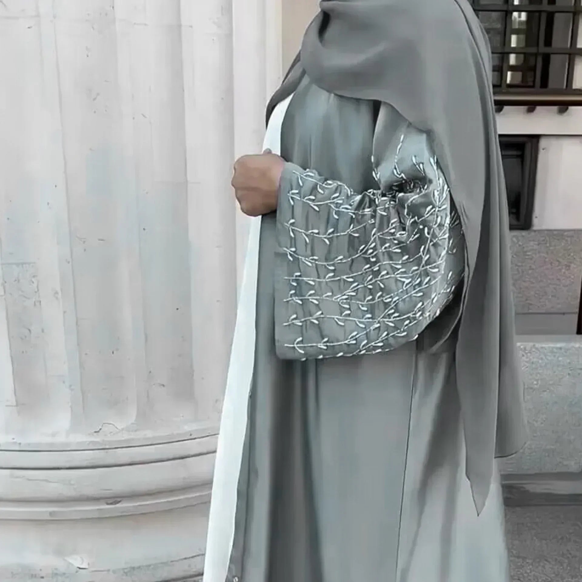 Majesty Abaya — Embroidered summer kimono